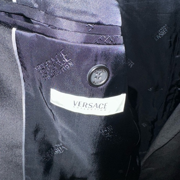 Versace Collection black velvet blazer 40R - Picture 5 of 5